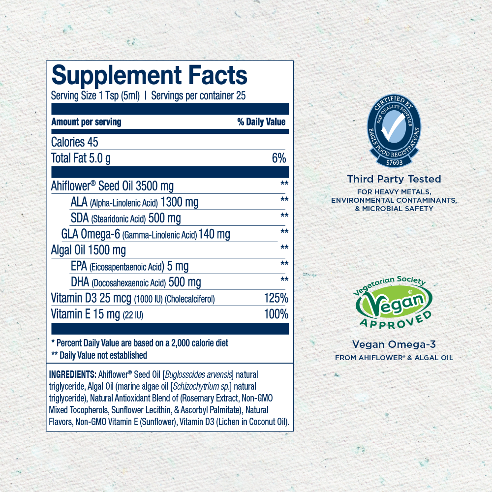 CatchFree Omega Liquid: Potent Vegan Omega-3