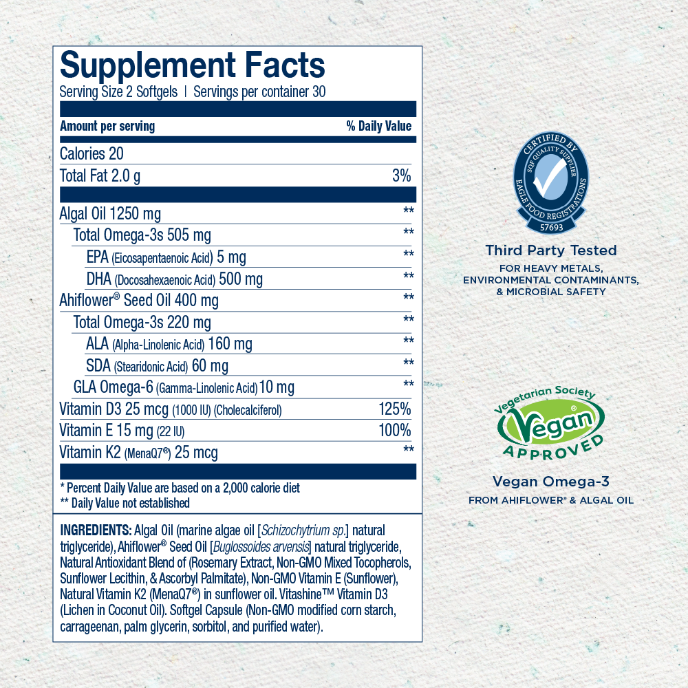 CatchFree Omega Softgel: Potent Vegan Omega-3 + Nutrient Support