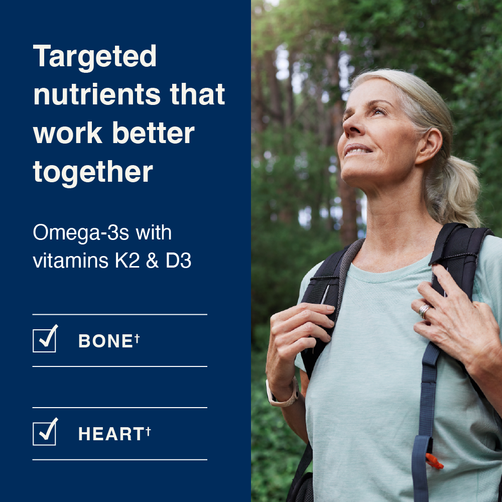 Omega-3 + K2 & D3: More Support, Fewer Supplements