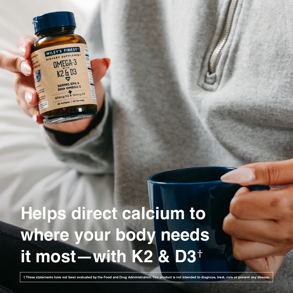 Omega-3 + K2 & D3: More Support, Fewer Supplements