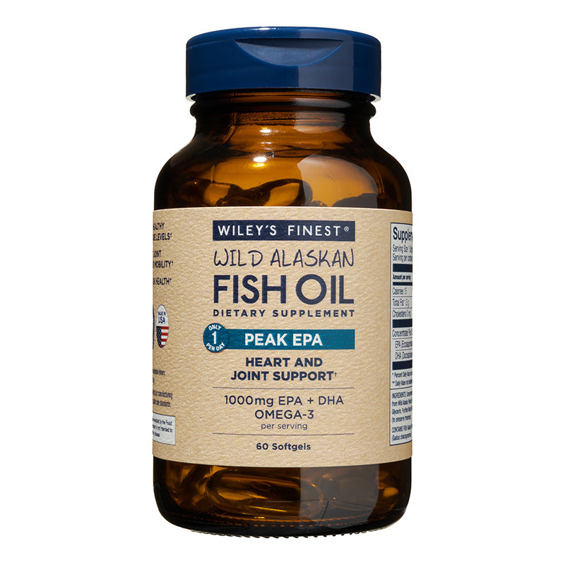 Wiley's Finest Wild Alaskan Fish Oil Peak EPA 1000mg Fish Oil